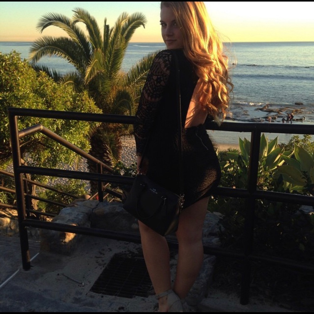 Black mini dress